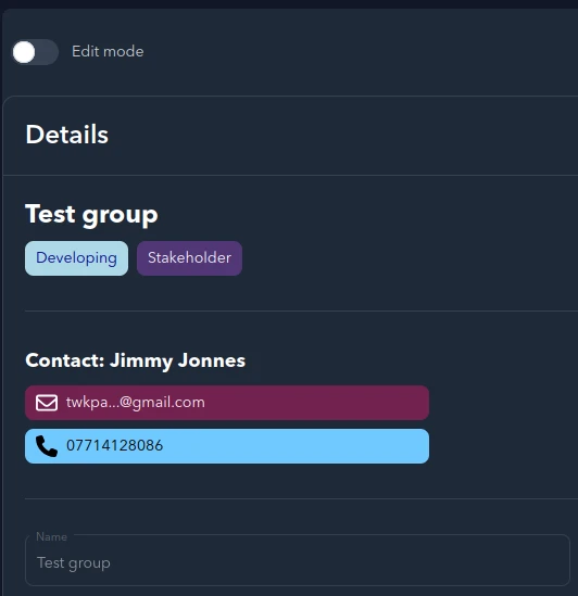Groups - Other Contacts