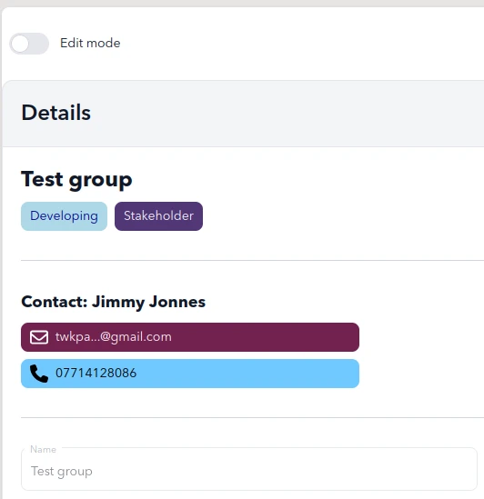 Groups - Other Contacts